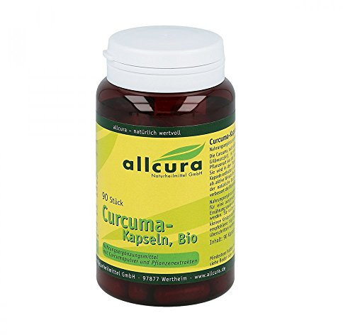 Curcuma Bio Kapseln 90 Stück – Hochwertige Bio-Qualität | Mit Piperin für erhöhte Bioverfügbarkeit | Einfache Einnahme