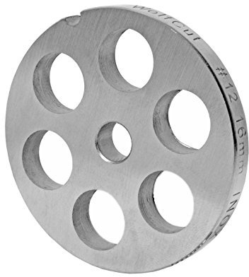 Wolfcut INOX Lochscheibe Gr. 10 & 12-16,0 mm Bohrung - kompatibel mit Fleischwolf Reber Typ N.12EL9501 N, Alexanderwerk, Bartscher FW80,12SQO