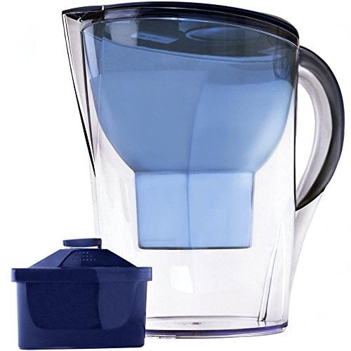 Lake Industries Alkaline Water Pitcher - 3.5 Liters, Free Filter Included, 7 Stage Filteration System to Purify and Increase PH Levels