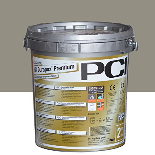 PCI Durapox Premium Reaktionsharz-Mörtel 2kg Eimer, Zementgrau