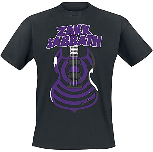 Zakk Sabbath Guitar Men T-Shirt Black M, 100% Cotton, Regular