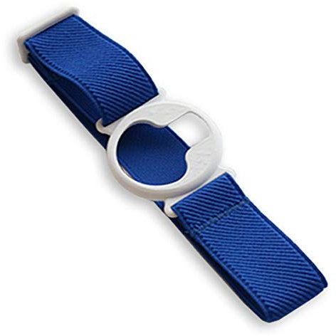 Diasticker® | Enlite Guardian - Fixierband | Flexibel - Wasserfest - Starker Halt | Armband zur Befestigung, Sensor-Schutz, Fixierung | Halter: Weiß (Large: 35-45 cm, Royalblau)
