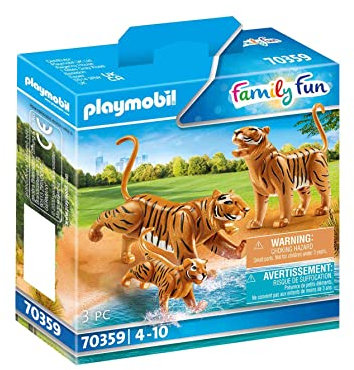 Playmobil Couple de Tigres avec bébé Multicolor 70359
