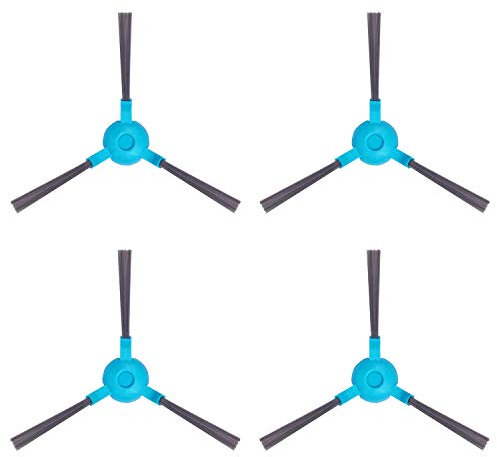MIRTUX Kit de 4 cepillos Laterales para Conga 1290, 1390, 1490 y 1590. Pack de Accesorios de Recambio para Robots aspiradora Conga con cepillos Laterales