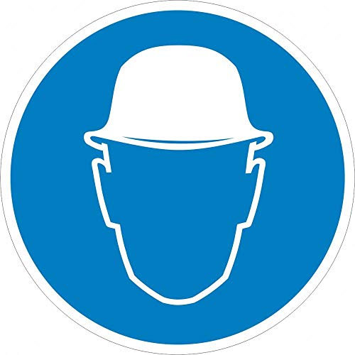 Aufkleber: Schutzhelm benutzen - Aufkleber 200 mm