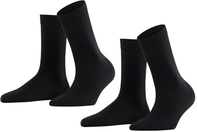 FALKE Damen Softmerino 2-pack W So Wolle Baumwolle Einfarbig 2 Paar Socken (2er Pack)