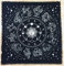 Indian Consigners Sternzeichen Astrologie Sonnenzeichen Altar Tuch Hexerei Hexerei Tischdecke Ändern Heilig Tischtuch Spirituell Buchstabieren 36 (Tierkreis Silber)