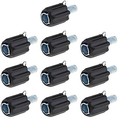 10pcs M5 Frein de Vélo Vis Réglable Attache Changement de Vitesse Ajusteurs Câble pour Plupart VTT Noir