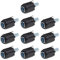 10pcs M5 Frein de Vélo Vis Réglable Attache Changement de Vitesse Ajusteurs Câble pour Plupart VTT Noir