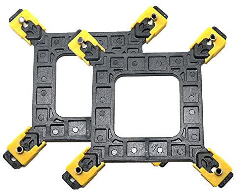 RLECS 2pcs Plastic Adjustable 775/1155/1156/1366 CPU Backplane Desktop Backplate Cooler Bracket for Intel