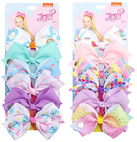 12 Stück Regenbogen Haarschleifen, Haarnadel-Set mit Schleife für Mädchen, Haarnadel-Set mit Schleife, Haarnadelschleife, Regenbogen Haarschmuck für Mädchen (Farbe)