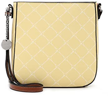 Tamaris Umhängetasche TAS Anastasia 30103 Damen Handtaschen Karo lightyellow 410