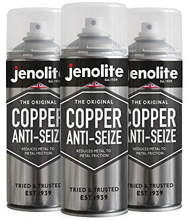 JENOLITE Cuivre anti-grippage - 3 x 400 ml (très résistant aux hautes températures, protège contre la corrosion et les crises, empêche les freins de couinement)