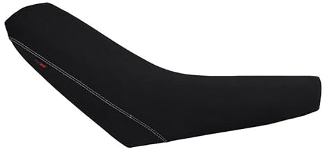 Sitzbankbezug kompatibel mit KTM 950 SM 2005-2007 schwarz mit weißen Nähten