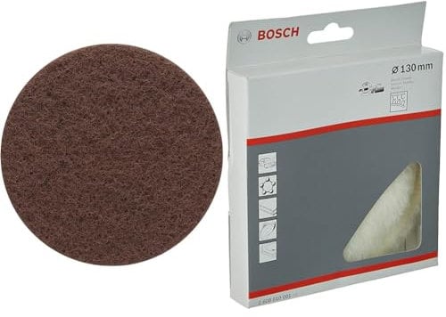 Bosch Professional 5x Expert N880 Fleece Discs (for Steel sheets, Ø 150 mm, Grit 280, Accessories Random Orbital Sander) + 2608610001 Lambswool Bonnet