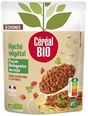 CÉRÉAL BIO HACHÉ VÉGÉTAL BOLOGNAISE SOJA 250G - CEREAL BIO - LOT DE 4 - Offre Special
