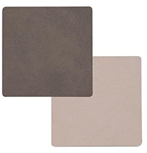 Lind DNA Glasuntersetzer Square wendbar Nupo Caviar/Clay Brown 991788