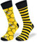 Autosiatki Bunte Interessante Socken - Lustige Seltsame Socken - Verrückte Ausgefallene Socken - Skurrile Socken für Erwachsene - Baumwolle - für Frauen Männer - Bienen, Honig - 39-42