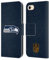 Head Case Designs Licenciado Oficialmente NFL Fútbol Logotipo de Seattle Seahawks Carcasa de Cuero Tipo Libro Compatible con Apple iPhone 7/8 / SE 2020 & 2022