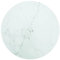 Higsose Dessus de Table Blanc Ø600x8 mm Verre Trempé avec Design en Marbre Dessus de Table à Manger Durable Plateau de Table de Remplacement Table Basse Café Table de Jardin Maison Hôtel