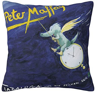 Peter German Maffay Überwurf-Kissenbezüge, dekorativer quadratischer Kissenbezug, weicher, Solider Kissenbezug für Sofa, Schlafzimmer, Stuhl, Auto, 45,7 x 45,7 cm