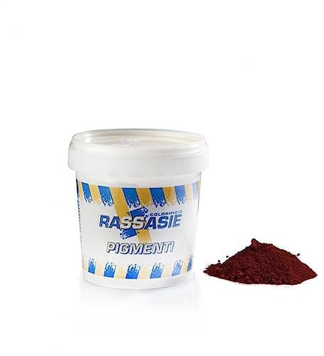 La zappa Mineralpulver Pigment Pigment Gips für den Bau in verschiedenen Farben (Rot)