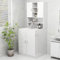 LAPOOH Armario de Lavadora, Mueble para Lavadora, Armario De Cuarto Baño, Estanteria Lavadora, Organizador Lavadora, Blanco Brillante 70,5x25,5x90 cm