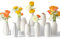Kleine weiße Keramikvasen Set mit 10 Stück – Mini-Knospenvasen für Blumen und Pampasgras, Boho-Mittelstücke für Zuhause und Party, weiße Vasen, Heimdekoration, Keramikvasen-Set für Hochzeiten