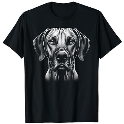 MyAnimal - Your Favourite Animal Wear Stolzer Rhodesian Ridgeback Kopf als Porträt im Zeichenstil T-Shirt
