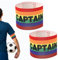 2 STK Kapitänsbinde Fußball Armbinde, Rainbow Armband Kapitänsbinde, Verstellbare Captain Spielführerbinde Armband Multicolor Elastic Kapitäns Armbinden Fußball Armband Gummizug für Viele Sportarten