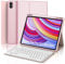 IVEOPPE Hülle Tastatur für Redmi Pad Pro 12.1, Tastatur für Xiaomi Poco Pad 2024, Bluetooth Magnetisch Keyboard für Redmi pad Pro/Xiaomi Poco pad 12.1 Zoll, Rosa