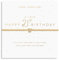 Joma Jewellery A LITTLE HAPPY 21ST | Gold Plated 17.5cm Stretch Bracelet stretch