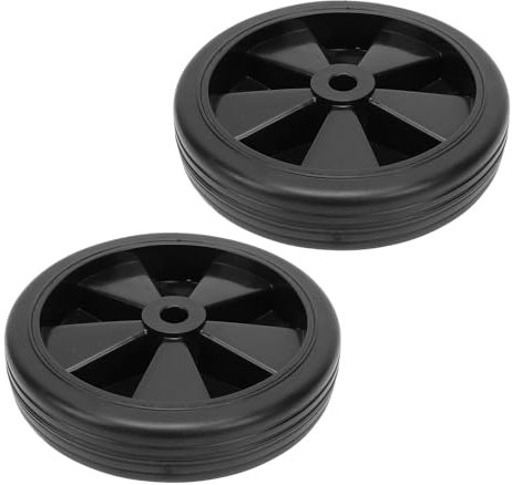 2 Pack Air Compressor Wheels, Universal Air Compressor Wheel Replacement Part, 150mm 6 Inch Diameter, Replacement Rubber Wheels