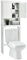 COSTWAY Over Toilet Storage Unit, Freestanding Bathroom Space Saver with 2 Doors and Open/Adjustable Shelves, 168cm Wooden Above The Toilet Cabinet Laundry Organizer Rack for Small Space, White