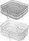 Griglia per friggitrice ad aria, 3 pezzi, impilabile, a torre quadrata, da 20 cm, in acciaio inox, accessori per friggitrice ad aria, accessori per barbecue, forno, friggitrice ad aria da 8 Qt,