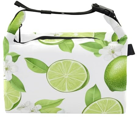 Borsa termica per il pranzo con frutta fresca e lime, per ragazzi, per università e palestra