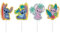 dekora - Disney Stitch Set de Velas de Cumpleaños, 4 Piezas, Diseño Tropical Hawaiano, Decoración para Tartas y cupcakes