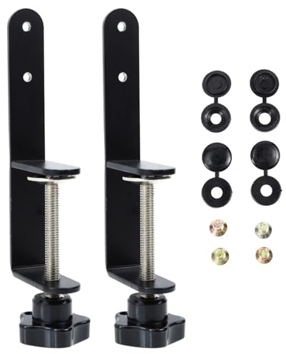 GALPADA Pegboard Hook Pegboard Bracket Clip: Black Metal Kitchen Counter Storage Dining Table Service Workshop Bench Layout Craft Project Setup Wedding Party Display, 10 PCS