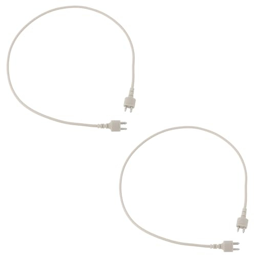 Be In Your Mind 2PCS Hearing Aid 2-Pin Cable, Body Aids Unilateral Cord Wire for Pocket Hearing Aids