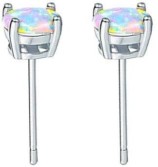 Ohrringe Hinter Ohr Plüschtiere für und Erwachsene, weiche Plüschpuppe, Heimdekoration, Geschenke für und Erwachsene Stockohrringe Für (White, One Size)