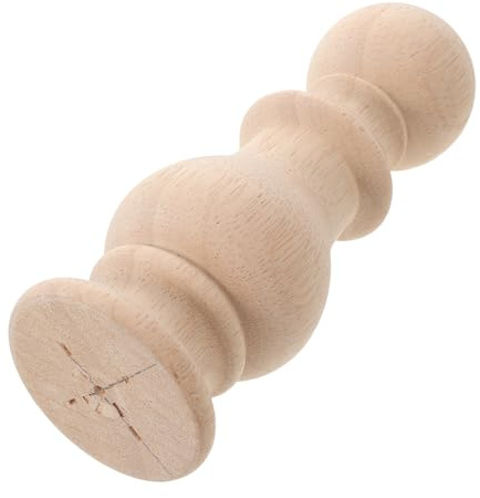 LOLIPPYY Treppengeländerstäbe und Stufengeländerstäbe mit Dekorativen Holzaufsätzen Unbemalten Kugelaufsätzen und Möbelaufsätzen für DIY-projekte Bettgestelle und Verandafahnen