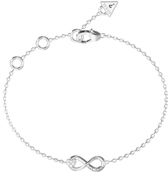 GUESS Armband Love Bites 18mm Infinity Bracelet Rhodium silberfarben