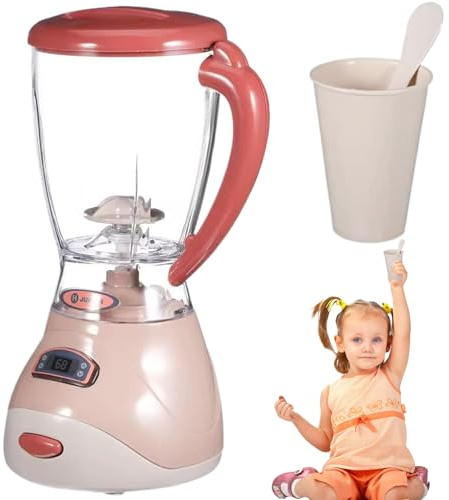 Jorzer Toy Blender for Kids, Electric Simulation Toy Blender Educational Role Play Pretend Toys, Engaging & Learning Kitchen Toys for Toddlers, No Battery