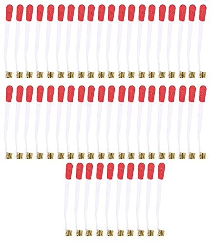 50 pezzi Cinghia per accordatura di corde per pianoforte con chiusura in metallo, strumento di riparazione per l’accordatura del pianoforte verticale, cintura di ricambio per la ma