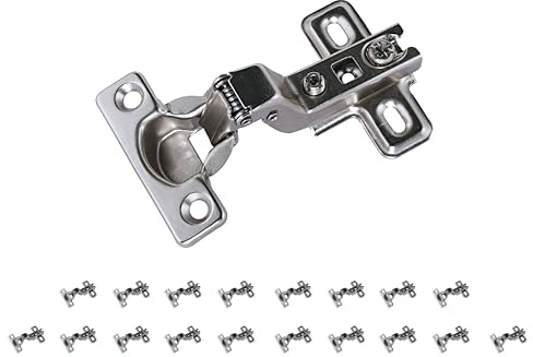 M.PASCUAL – Bisagras Cazoleta 26 mm | Base Slide On | Recta, Acodada y Superacodada | Para Muebles Cocina y Armarios - Pack 20 unidades (SuperAcodada)