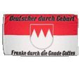 Flagge Deutschland Franke durch die Gnade Gottes - 90 x 150 cm