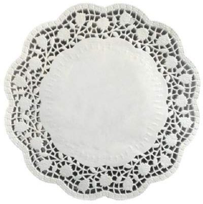 Tortenkartons & Zubehör 100 Tortenspitzen rund Ø 22 cm Weiss