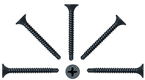 Gipsplattenschrauben mit Bohr- spitze, Trompetenkopf-H CE-konform phosphatiert - 3,5 x 35 - 1000 Stück