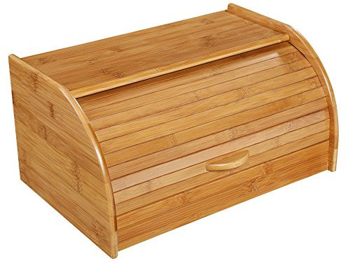 Zassenhaus 54118 Brotkasten, Bambus 40 x 26 x 20 cm, Braun, 40,x 27.5 x x 21.5 cm