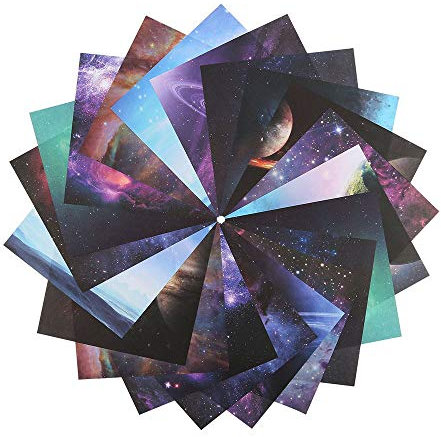 Origami,Schöne Sky Origami Papier Multicolor Square Craft Papier 140 Blätter,Geeignet für Kunsthandwerk für Kinder und Heimwerker, Bastelpapier für Heimtextilien,10 verschiedene Muster (15 x 15 cm)